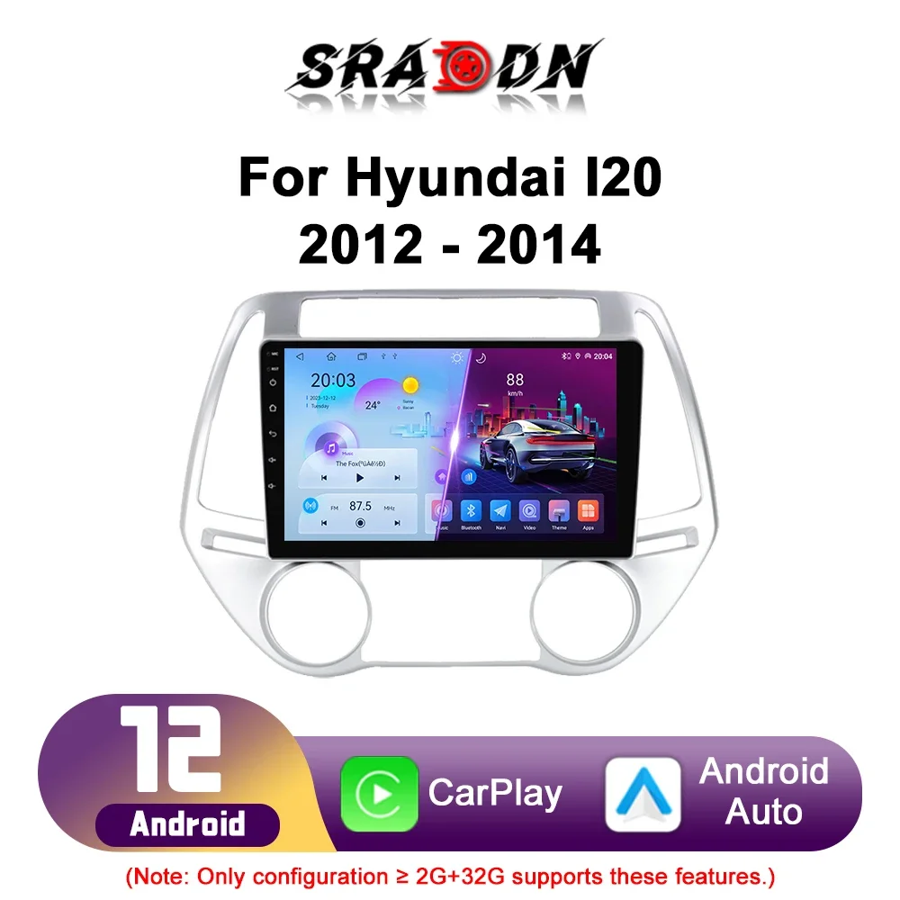 

Для Hyundai I20 2012 2013 2014 автомобильный радиоприемник Android автомобильный мультимедийный плеер GPS-навигация Carplay сенсорный экран авто стерео