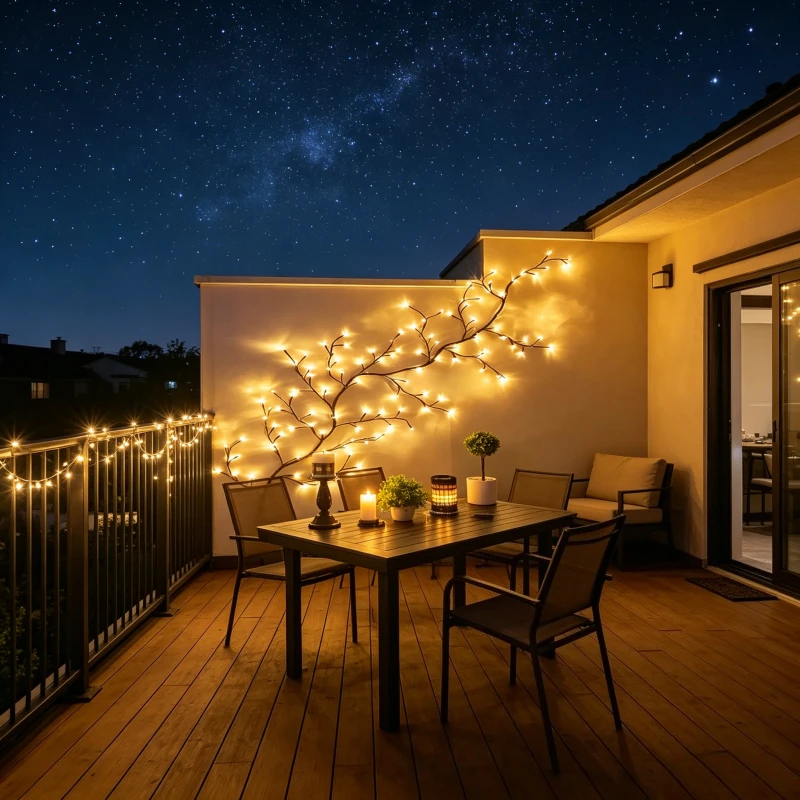 1Pc 1.8m/5.9Ft 96LED Vine Stri - Wall Decor Lighting Tree recension och pris
