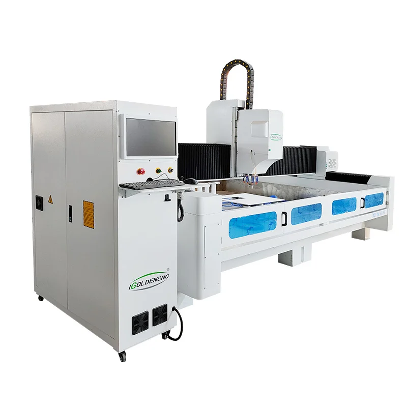 Quartz CNC Polishing Machine Center with 12 tools iGS-3015 ATC Stone CNC Router Machines