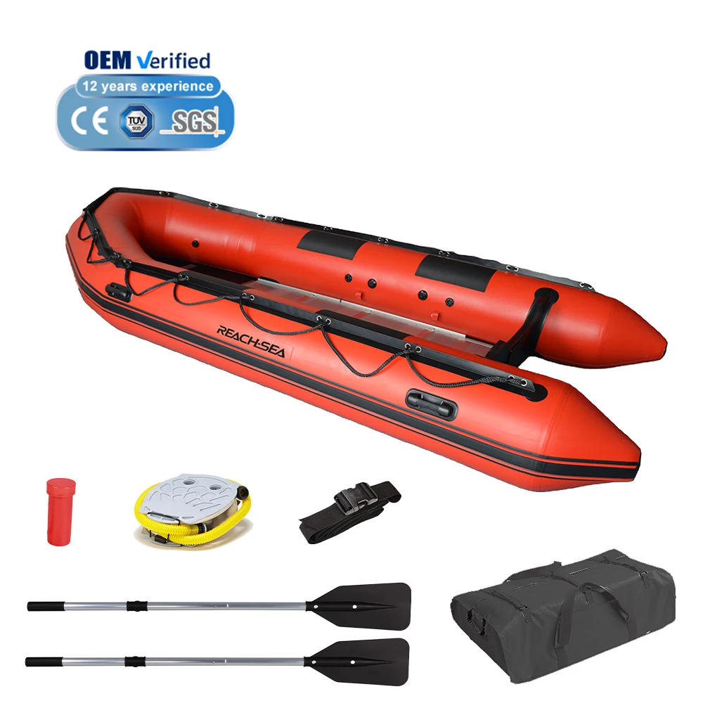 

Reachsea Best-Selling Aluminum Floor Dinghy Rowing Boat Inflatable Rescue Boat Inflatable Boat for Sale