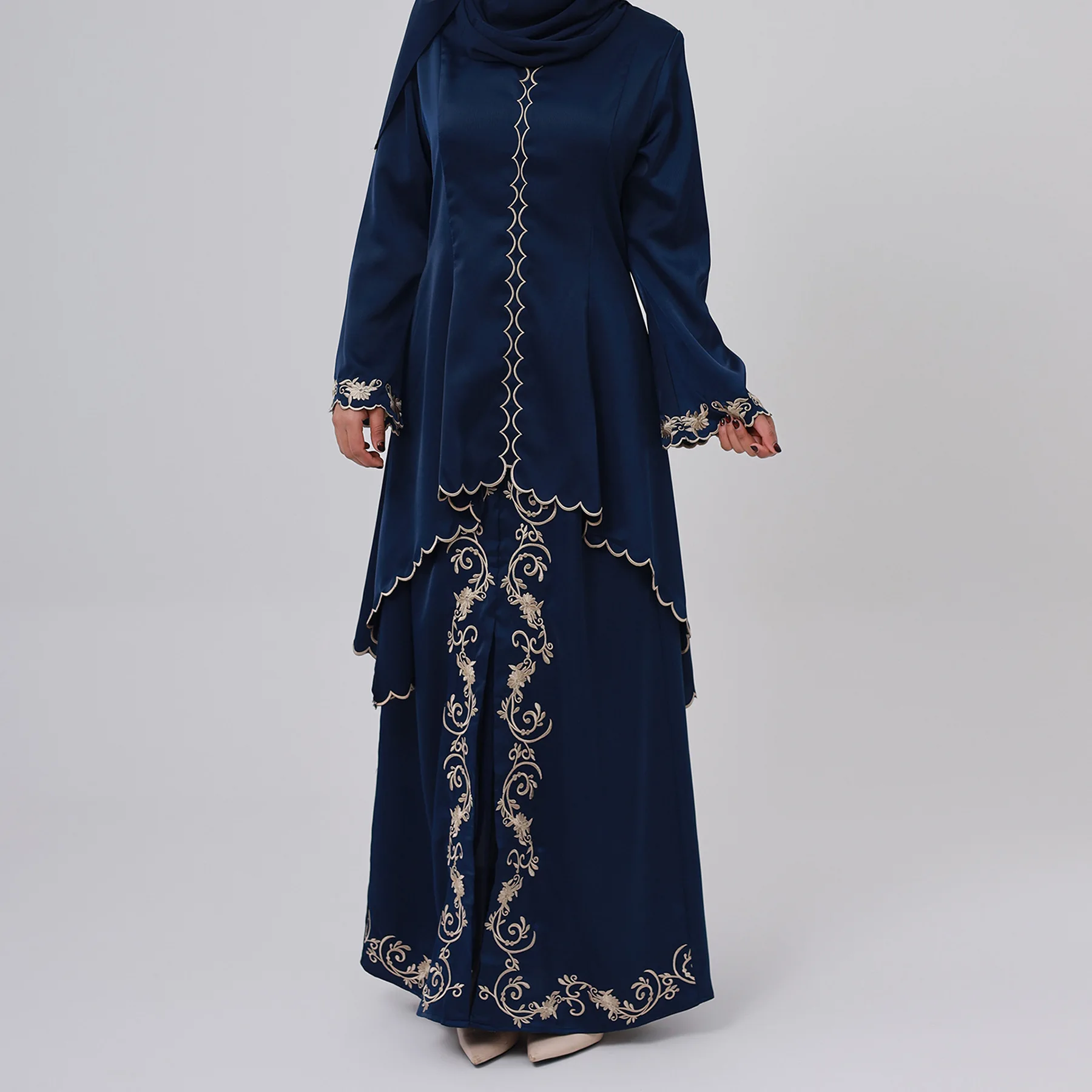 Moda Kimono musulmano Abaya Cardigan Ramadan Dubai turchia Eid Dress islamico allentato abiti comodi per le donne