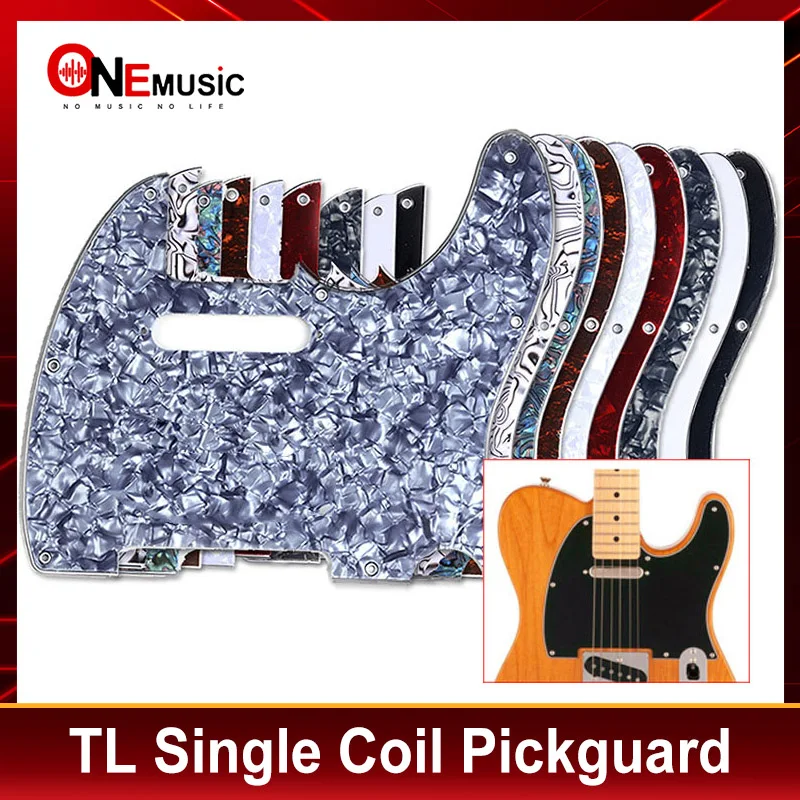 TL Pickguard 3Ply Single Coil Pickup Hole 8 Screws Hole Scrate Plate for TL Style Electric Guitars Multi Colour