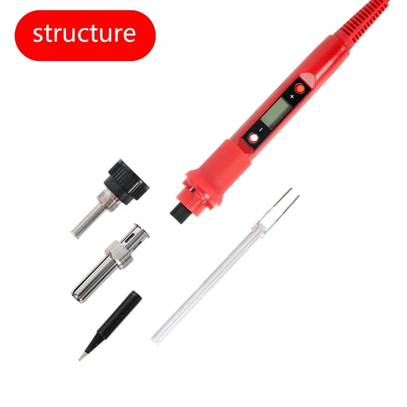 80W Internal Heating Digital Display Adjustable Temperature Constant Temperature Soldering Iron Set Soldering Pen Repair Tool