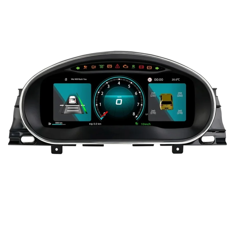 12,3-Zoll-LCD-Digitalinstrumentencluster für Volkswagen CC 2012-2017 PQ-Plattform Magotan B7/Passat B7 2011-2015, Modifiziertes Auto-Radio-Instrumentenpanel-Display, Geschwindigkeitsmesser,