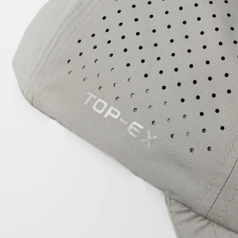 custom. [In Stock] New Outdoor 6-Panel Soft Top Quick-Dry Breathable Sports Cap with Reflective Print and-Repellent Runnin