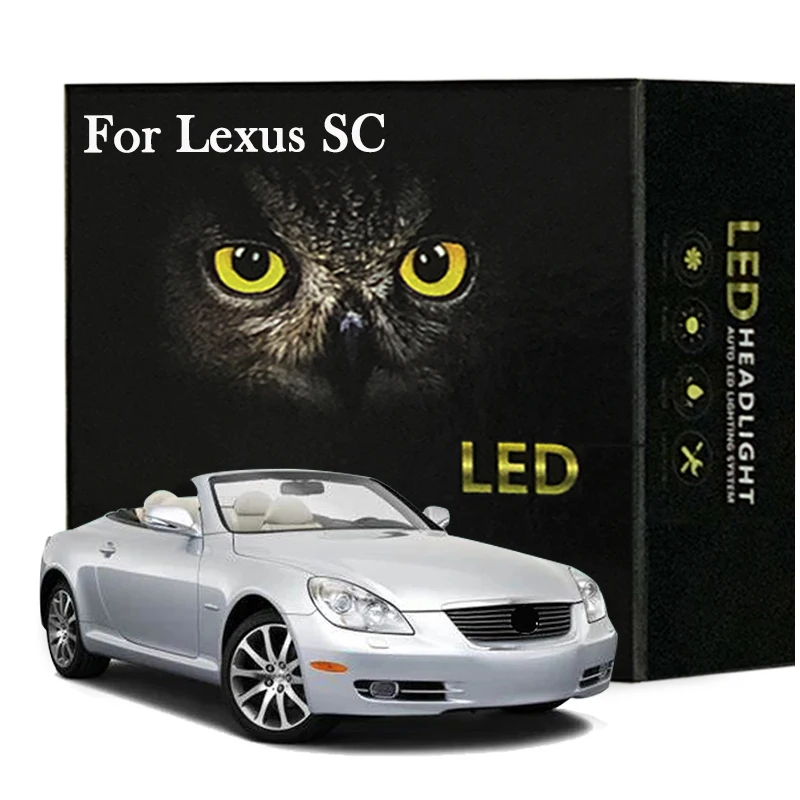 

Led Interior Light Kit For Lexus SC 300 400 430 SC300 SC400 SC430 1991-2010 LED Bubls Canbus