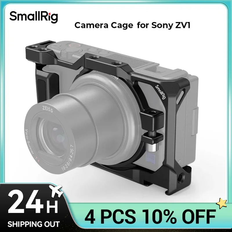 SmallRig Camera Cage for Sony ZV1 Camera Vlogging Camera Rig Light Weight Can attach with Tripod for Vlog Video 2938