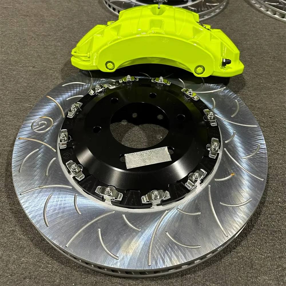 Racing Brake Caliper Kit Automotive Modified Brake System for 20Z 6 Piston Disc Brake  Yellow 3 Year