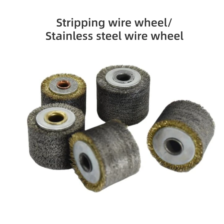 

Paint Sripping Wheel Copper-plated Steel Wire Wheel Paint Stripping Wheel 36*30*9 Holes 0.15 Stainless Steel Wire Deburring