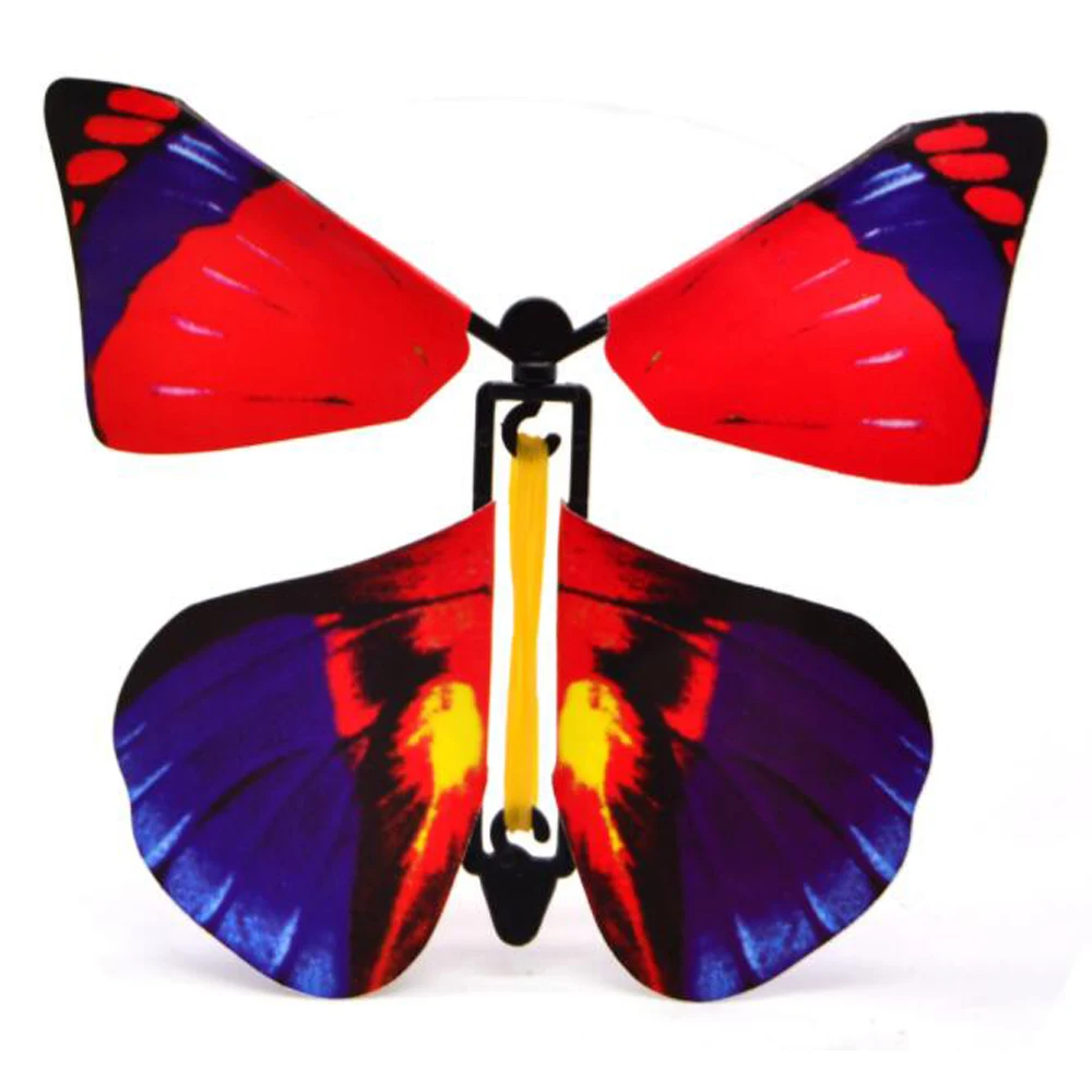 

2022 11x11cm Magic Flying Toys Transformation Fly Butterfly Props Tricks Change Hand Funny Prank Joke Mystical Fun Science Kids