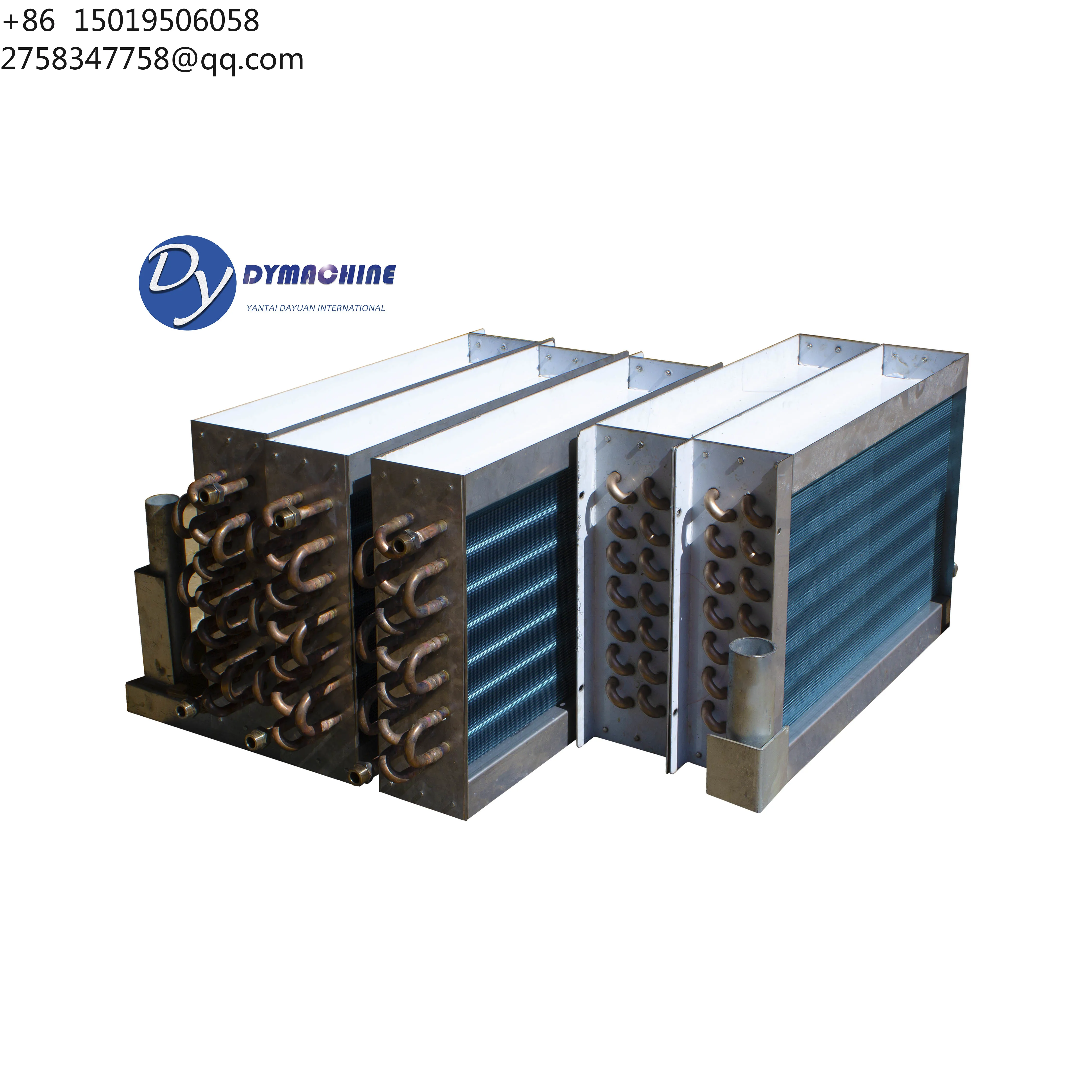 Industrial Manufactory Evaporative Cooler Coil Transfer Machine Tube Condenser Aluminum Fins Cooper Tube Heat Exchanger