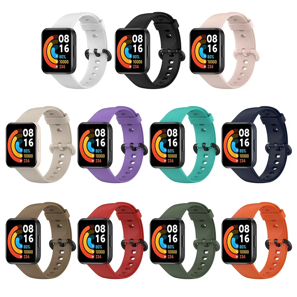 Soft Sport Bracelet Silicone Strap Replacement Wristband For Xiaomi Mi Watch 2 Lite/Redmi Watch 2 Lite