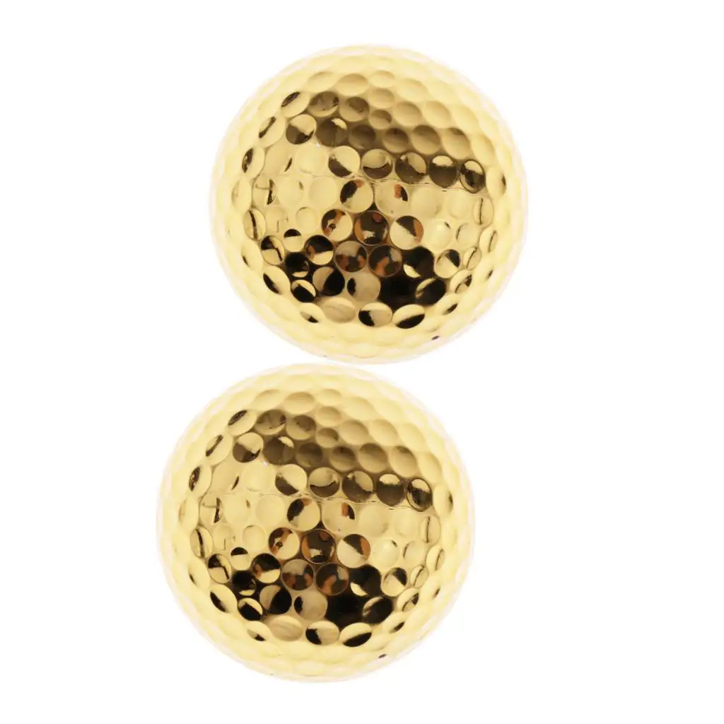

2 Pack Rubber Layer Golf Ball for Match Practice Play Golfer Gift