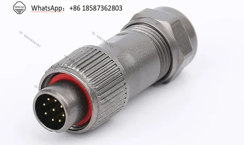 Aviation plug ST12 2 3 4 5 6 7 9 core, square socket ST1210 ST1214