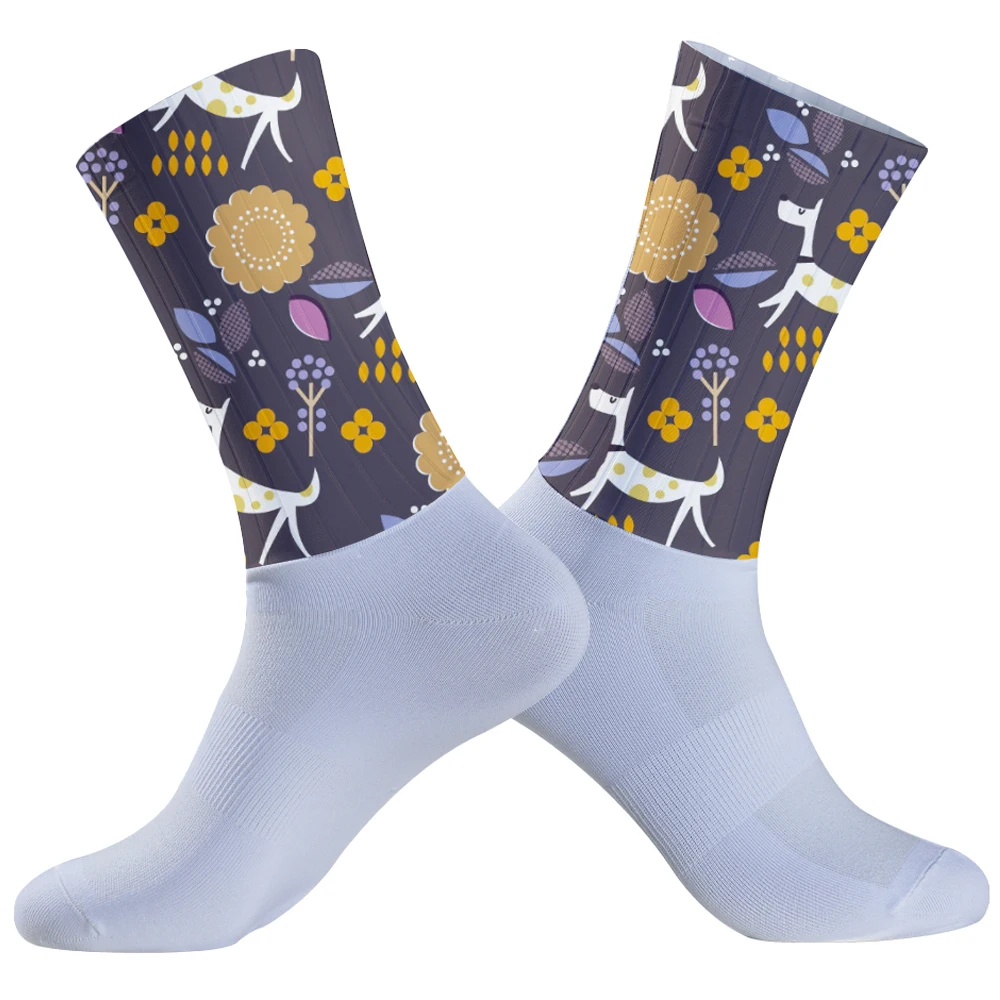 Neue Space Bike Socken Männer Krankens ch wester Kompression Radfahren für Frauen MTB Guard Socken Strümpfe Sport Socken