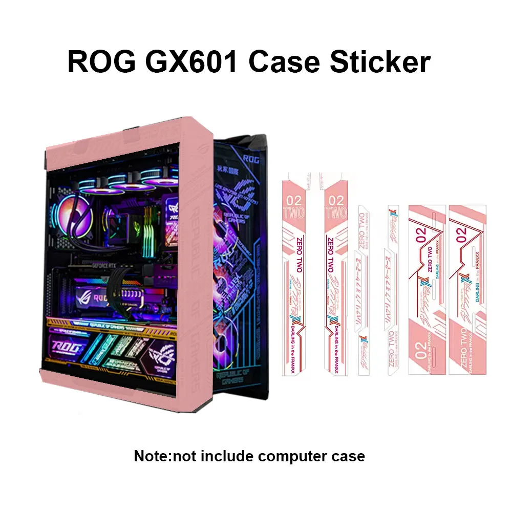 

Сделай сам Аниме замшевая наклейка для ASUS ROG GX601 шасси, STRIX Helios геймеры защитная рамка для шкафа, ПК Стандартный Чехол