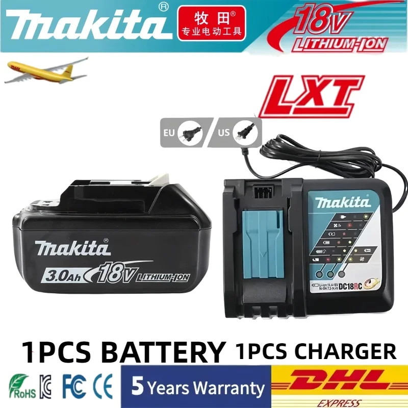 

Genuine Makita 6.0Ahrechargeable battery can replace Makita 18V BL1860B BL1850B BL1830BLXT400 for Makita⚡18V tools