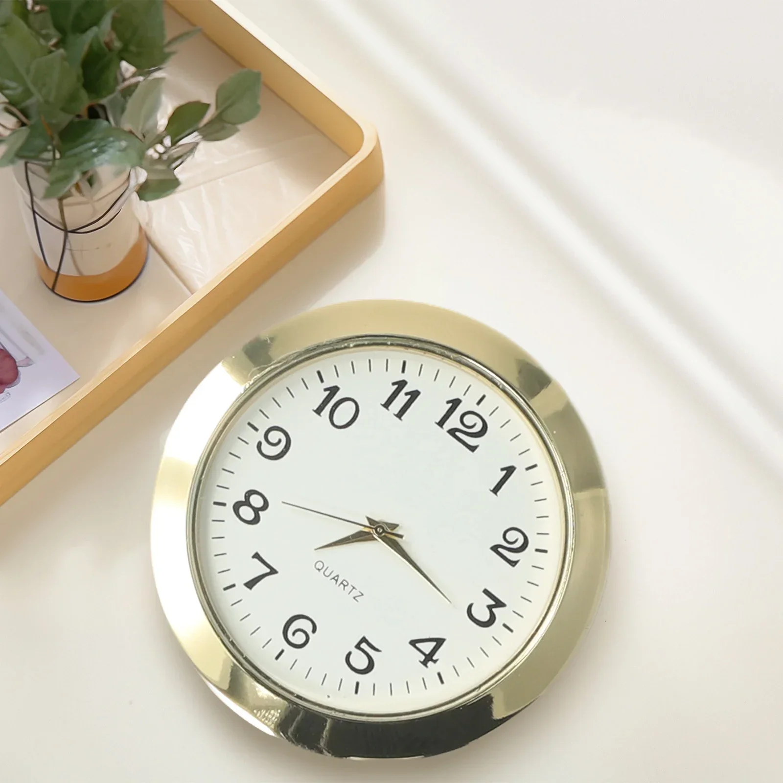 1pc Clock Insert Quartz Movement Round 55mm Round Quartz Clock Insert Home Daily Supply Clock Accessories