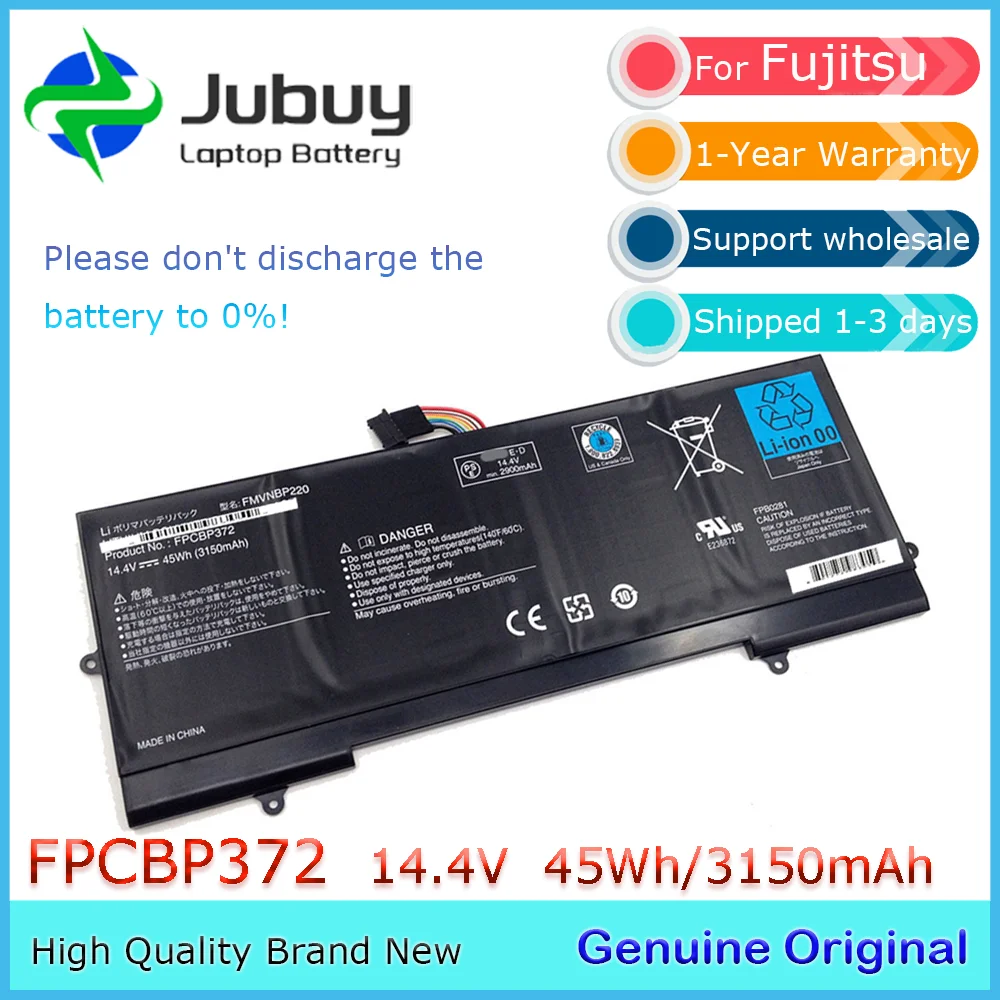 FPCBP372 14.4V 45Wh Original Laptop Battery for Fujitsu Lifebook U772 FMVNBP220 FPB0281