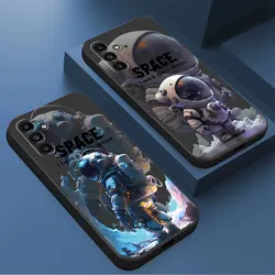 Case for Samsung Galaxy A34 A52 A42 A32 A13 A73 A12 A14 A24 A11 A21s A22 A54 A33 A72 A53 A23 Space Star Astronaut Cover
