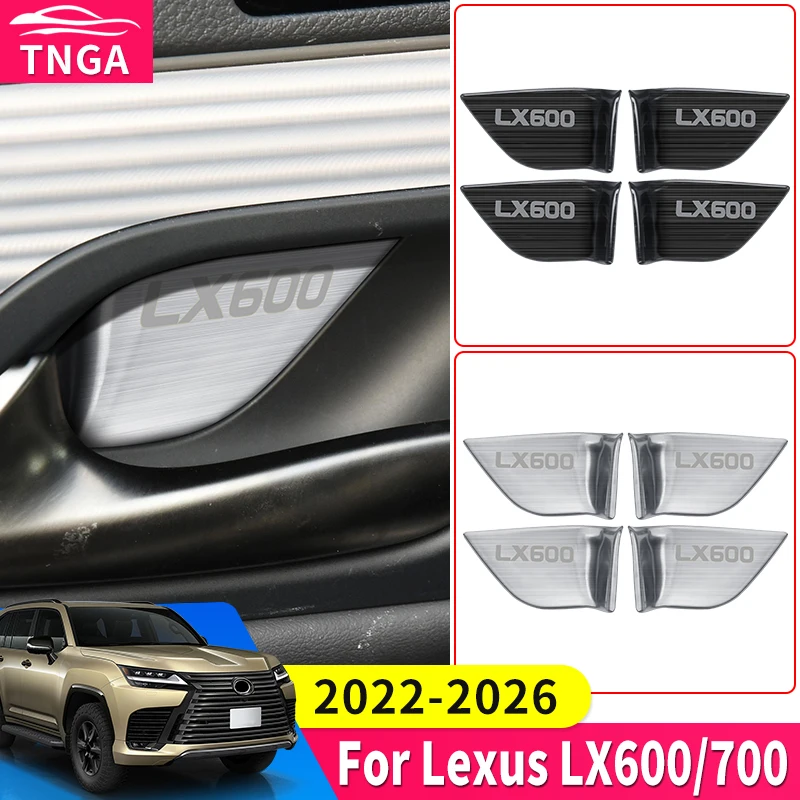 

For Toyota Lexus 700 600 LX600 LX 2022-2026 Interior Door Cup Protector Scratch-Resistant Cover Upgrade Decoration Accessories
