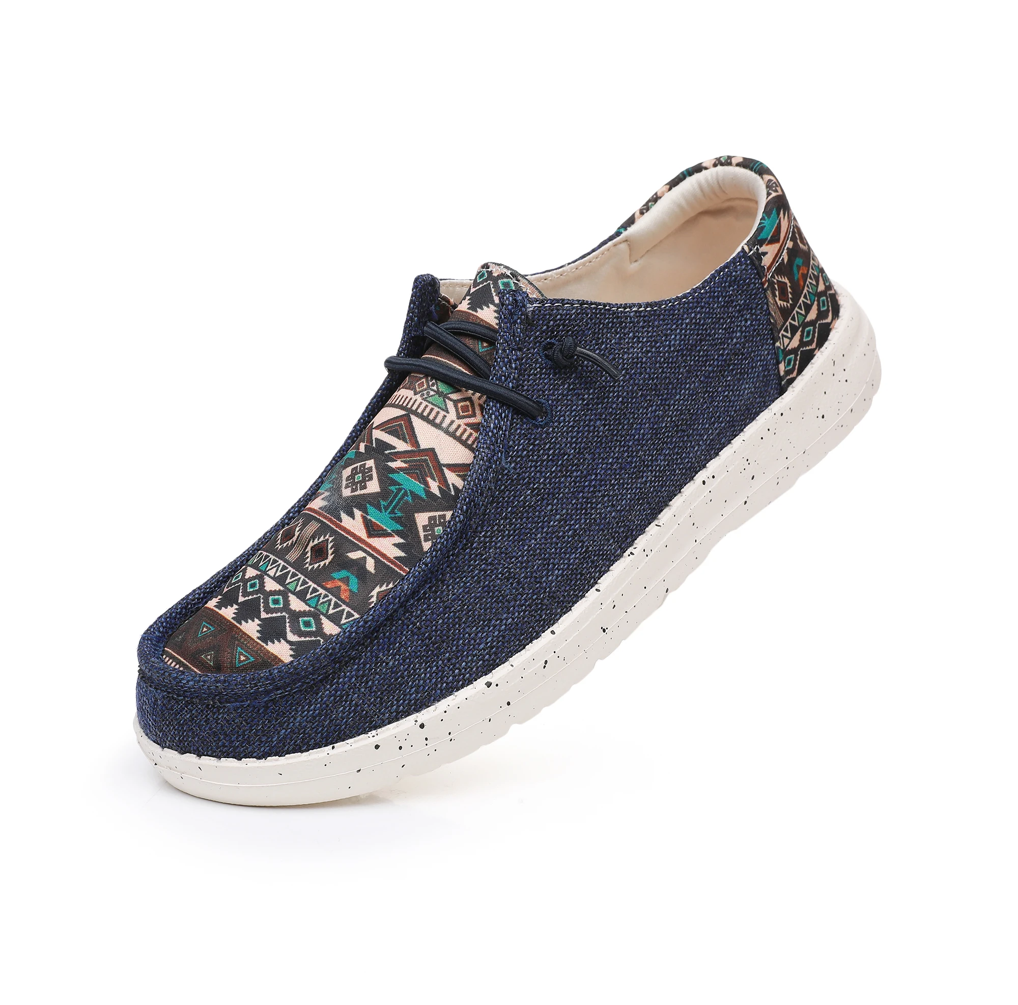Handmade Woven Shoes Men's Canvas Sneakers Men Fashion Casual Shoes Man Designer Anti Slip Autumn New Mens Footwear Ethnic Style view 3