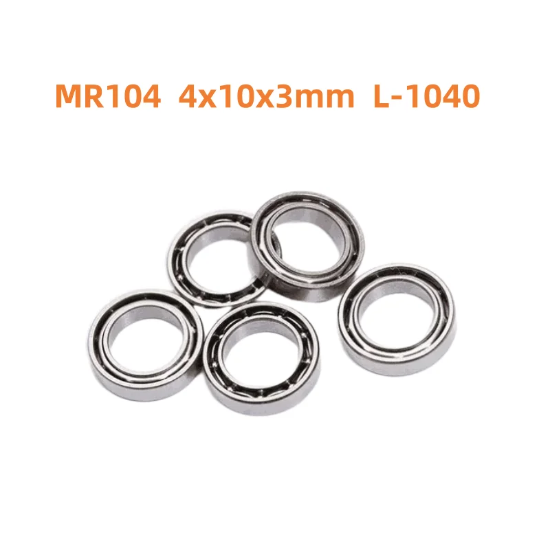 Open Type Miniature bearing MR104 4x10x3mm L-1040 deep groove Ball Bearings 4*10*3 mm