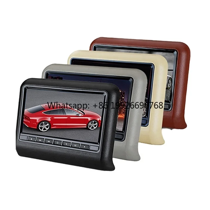 

9 Inch Auto for DVD Rear Seat Entertainment Headrest Monitor Remote Control Touch Buttons Portable CD Player RGB CD Player for