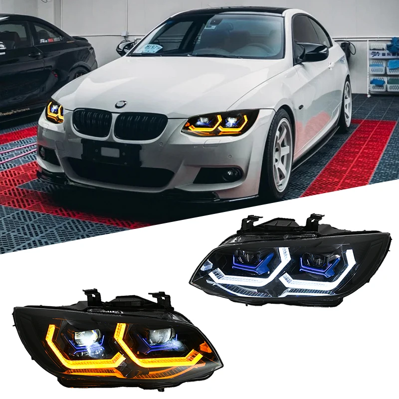 

Фара для BMW M3 E93 E92 LCI 2011-2013, светодиодная передняя фара, улучшенная версия LED-фар