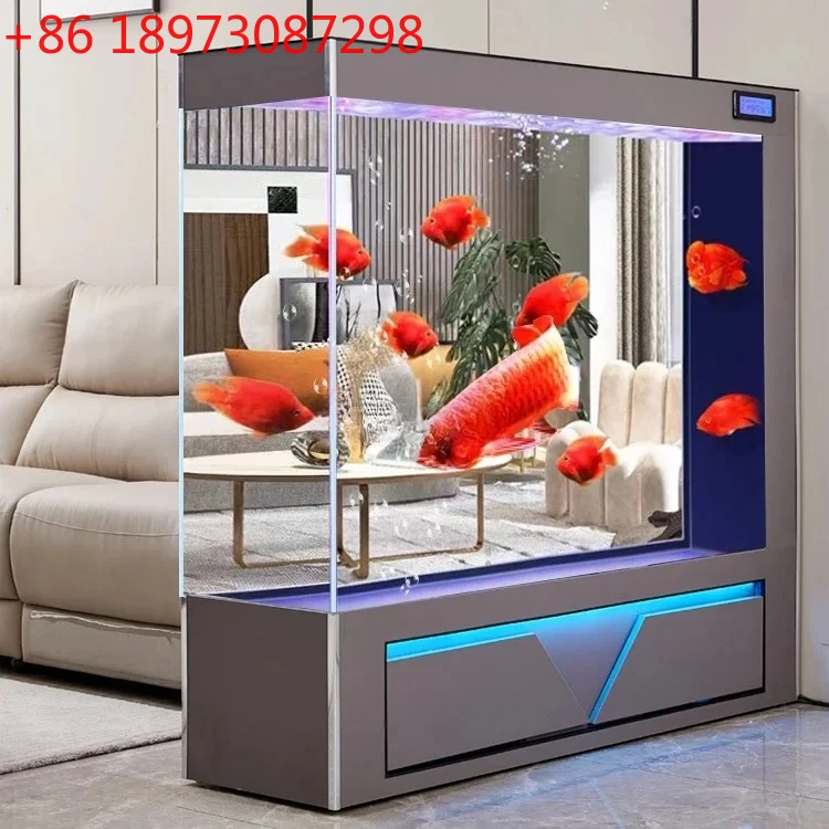 

Новая экологичная перегородка-аквариум для гостиной, напольная, для дома, большая, ультрапрозрачная.