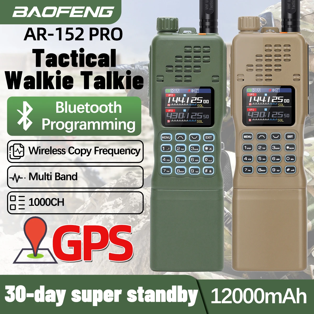 baofeng-ar-152-pro-gps-multi-band-walkie-talkie-bluetooth-phone-programming-1000ch-12000mah-tri-power-dtmf-long-range-ham-radio