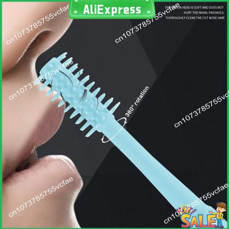 A04R Coupe-cheveux nasal 2 en 1, couteau à poils de nez double face, manuel portable 360 °   Tondeuse à poils de nez rotative