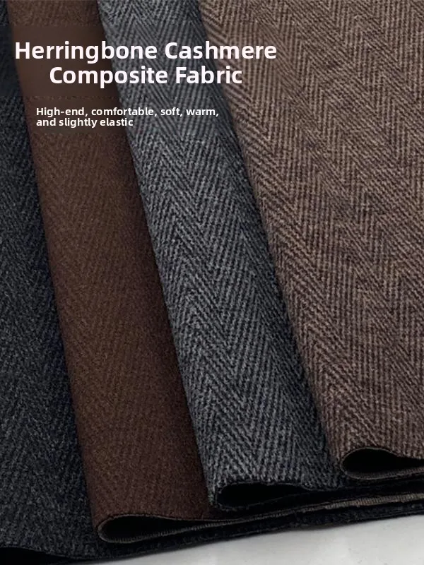 

Autumn Winter Tweed Woolen Cosite Fabric High End Woolen Trousers Suiting Coat Material Chinese Sle Striped Home Fabric