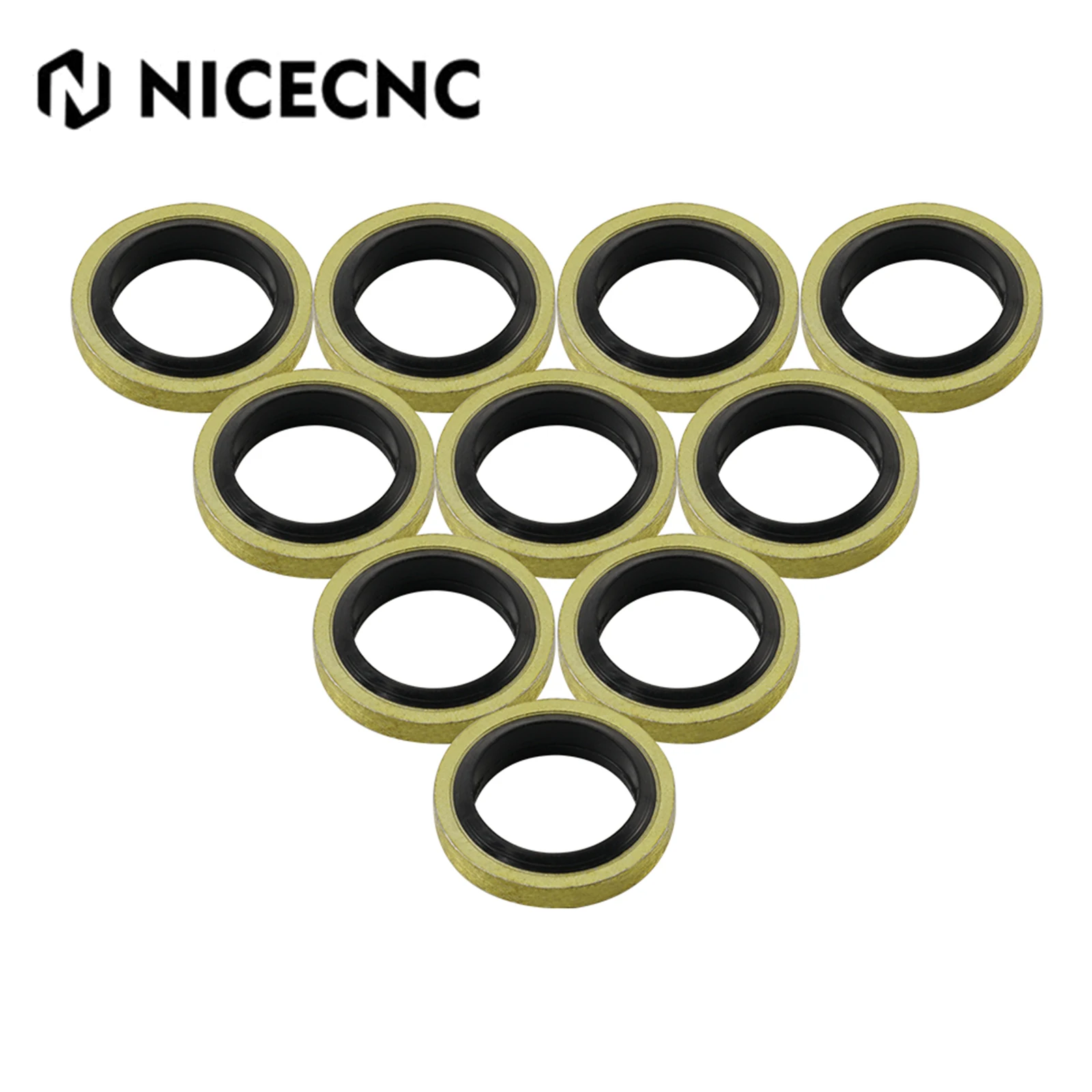 M10 Brake Banjo Bolt Washers Gaskets Motorcycle Accrssories For Honda Yamaha Kawasaki Suzuki BMW KTM Husqvarna Ducati Aprilia