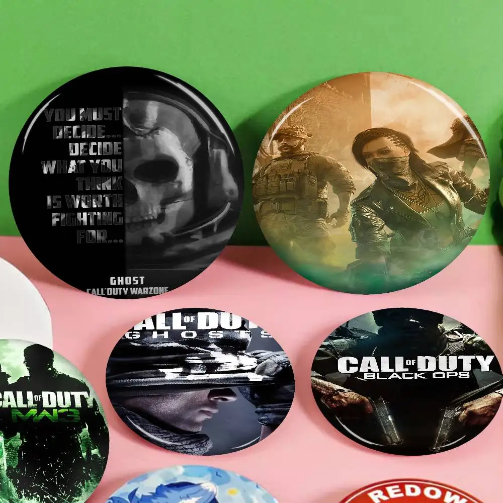 

C-Call of Duty Customizable Soft Button Pin For Women Creative Jewelry Funny Badge Cartoon Lover Hat