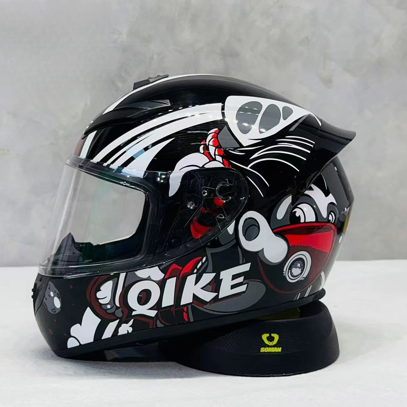 

KEAZ New Style Jet Boy Full Face Motorcycle Helmet with HD Lens Expands View Increased Safety in City Traffic for Male Female