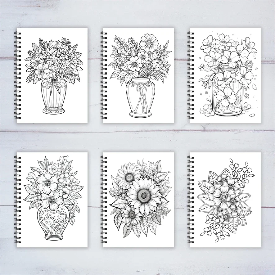 Verdure Adult Coloring Book - 8.3x 11.2 Inch 22 Page Coloring Book - Helps Reduce Stress and Ease Emotions