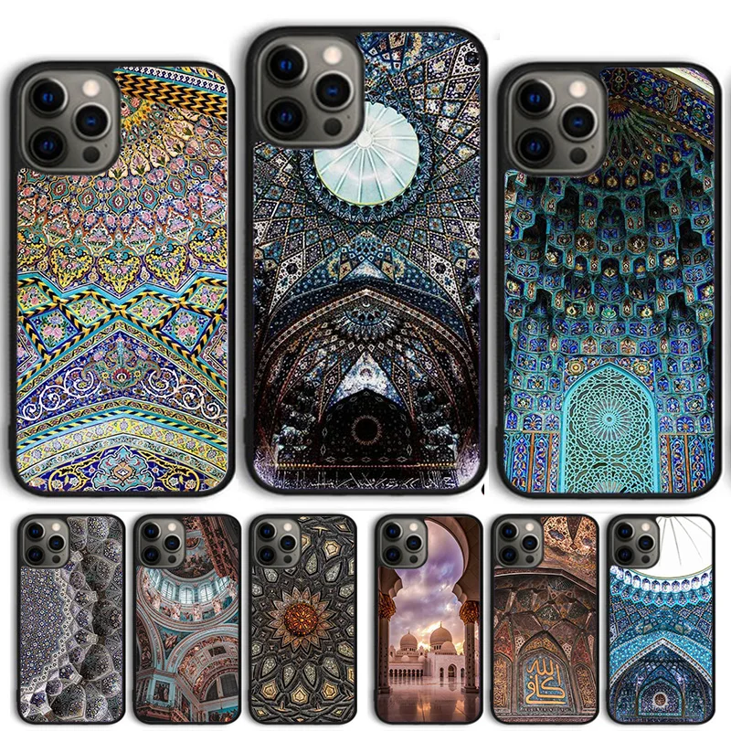 Islam Muslim Mosque Phone Case Cover For iPhone 15 16 14 13 12 Pro Max mini 11 Pro Max XS X XR Plus Coque Shell