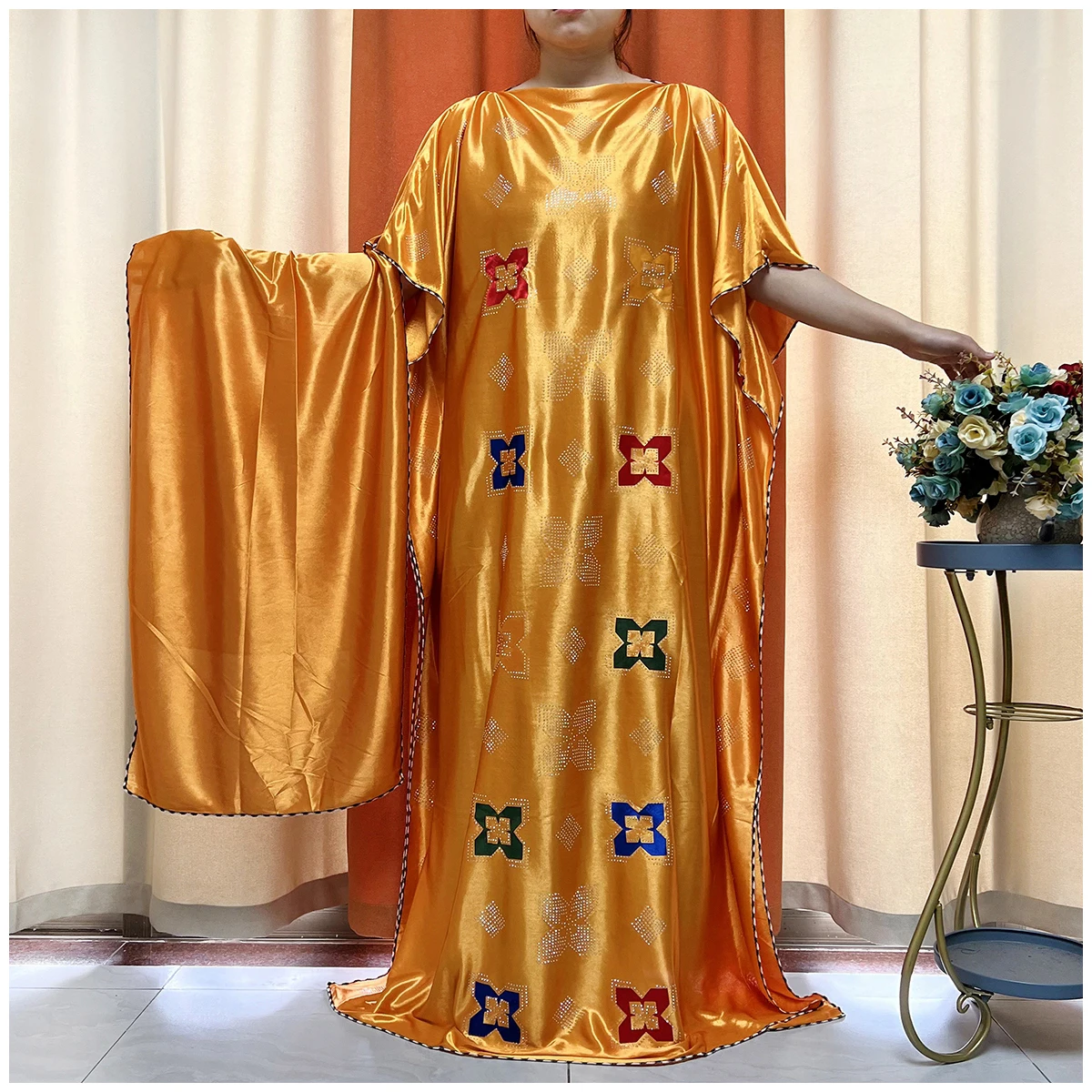 Abaya africana com lenço para mulher, kaftan, roupas islâmicas, vestido muçulmano, Mubarak embutidos, Dubai, luxo
