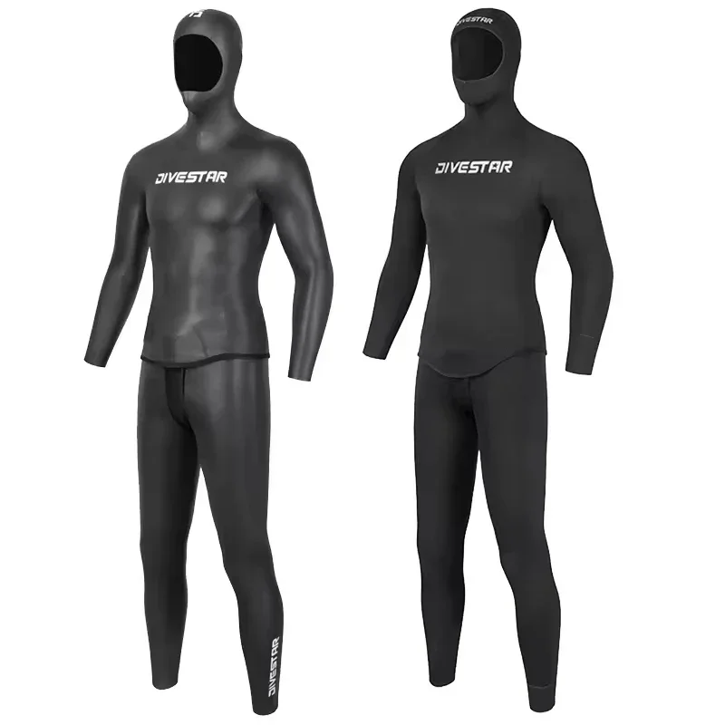 Customized Men's Chloroprene Rubber 3/4mm Full Body Surfing Diving Suit, Antibacterial, Plus Size Waterproof and Windproof