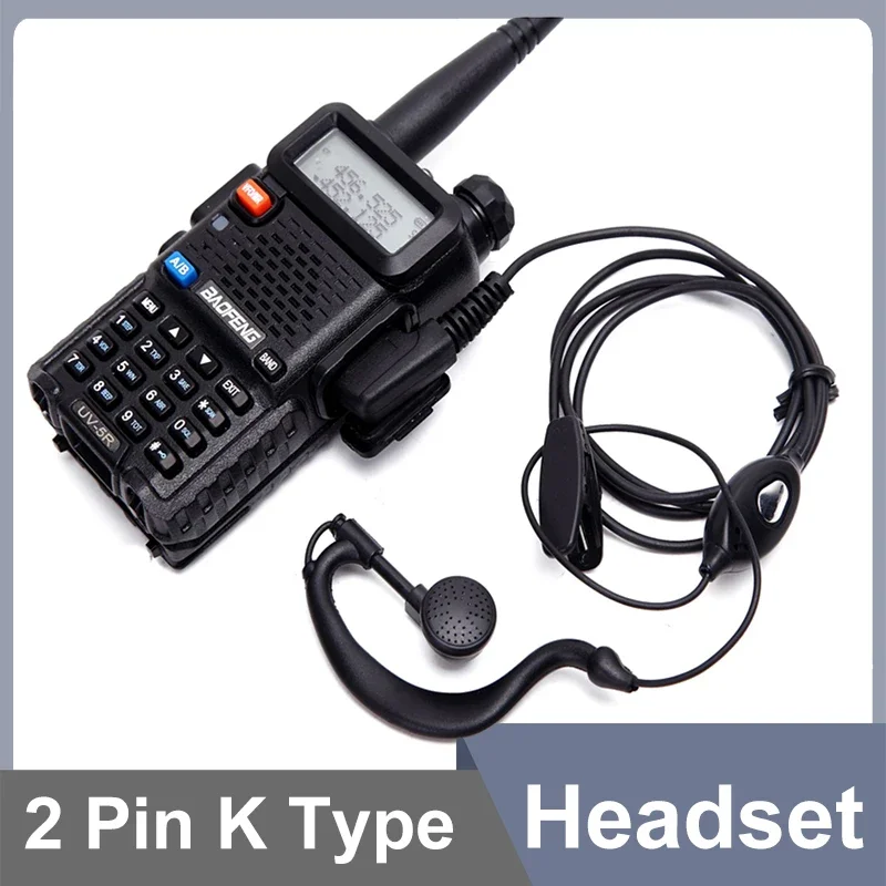 UV18Pro Headset 2 Pin QuanSheng UVK5 Earpiece UVK6 UV5R Plus BF DM-1701 UV17 Plus Walkie Talkie Air Tube Headphone Two Way Radio