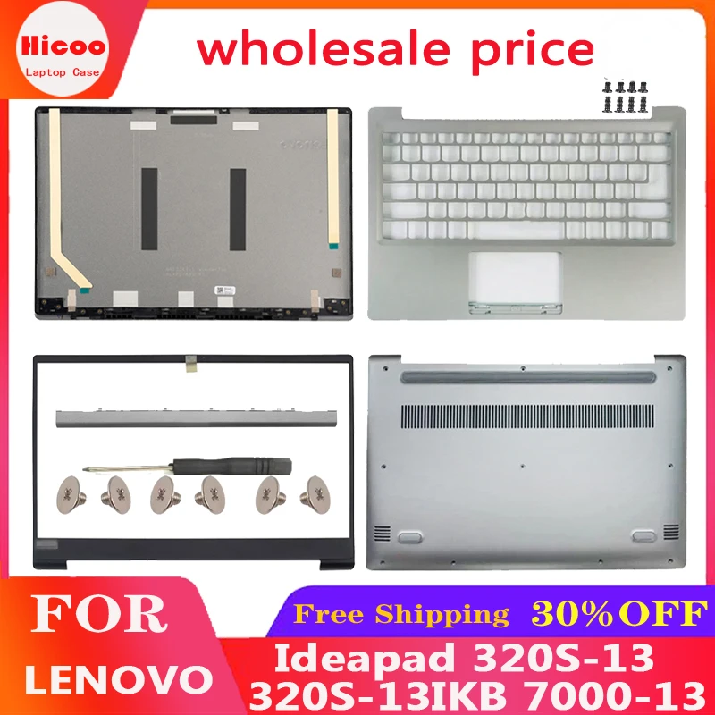 

NEW Rear Lid For Lenovo Ideapad 320S-13 320S-13IKB 7000-13 Laptop Back Cover Front Bezel Palmrest Bottom Case Hinge Cover Silver