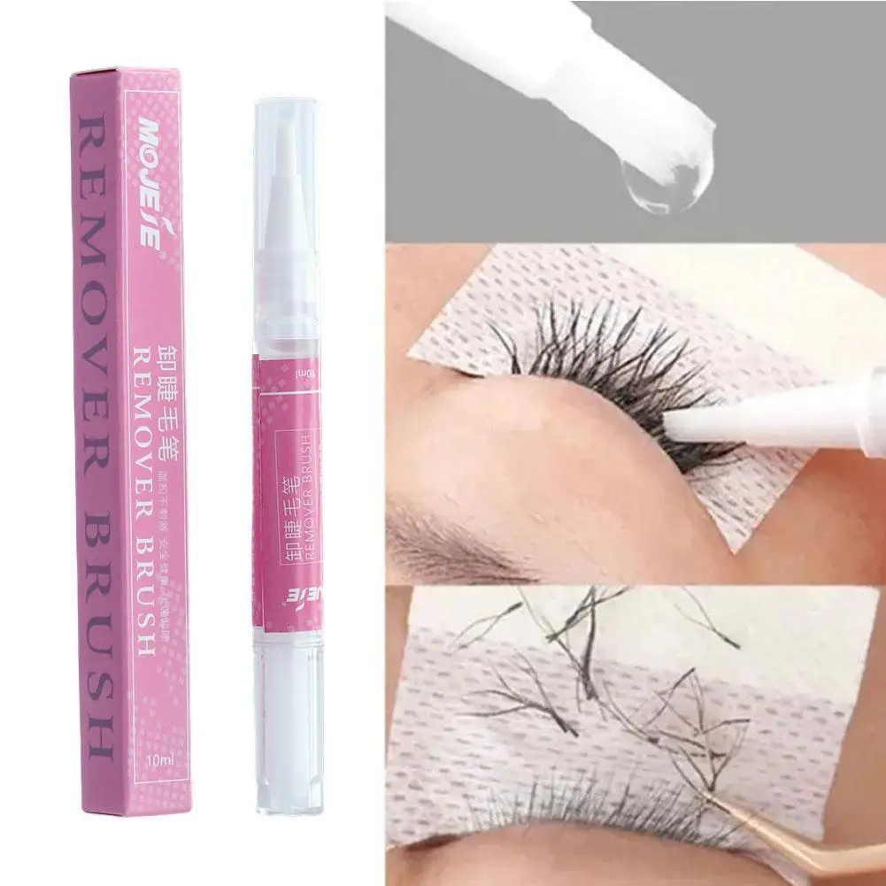 10ml Eyelash Extension Glue Remover Pen Transparent Up Adhesive Gel False Pen Grafting Removing Non-irritating Make Remover