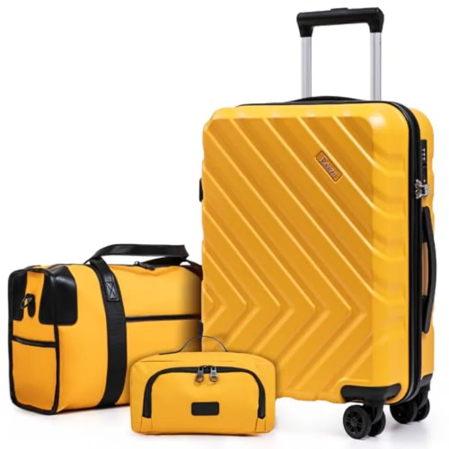 

Luggage Sets 3 Pcs, Suitcases with Wheels, Carry On Luggage Set 22x14x9 Airline Approved, Hardshell Luggage Sets With TSA Lock,