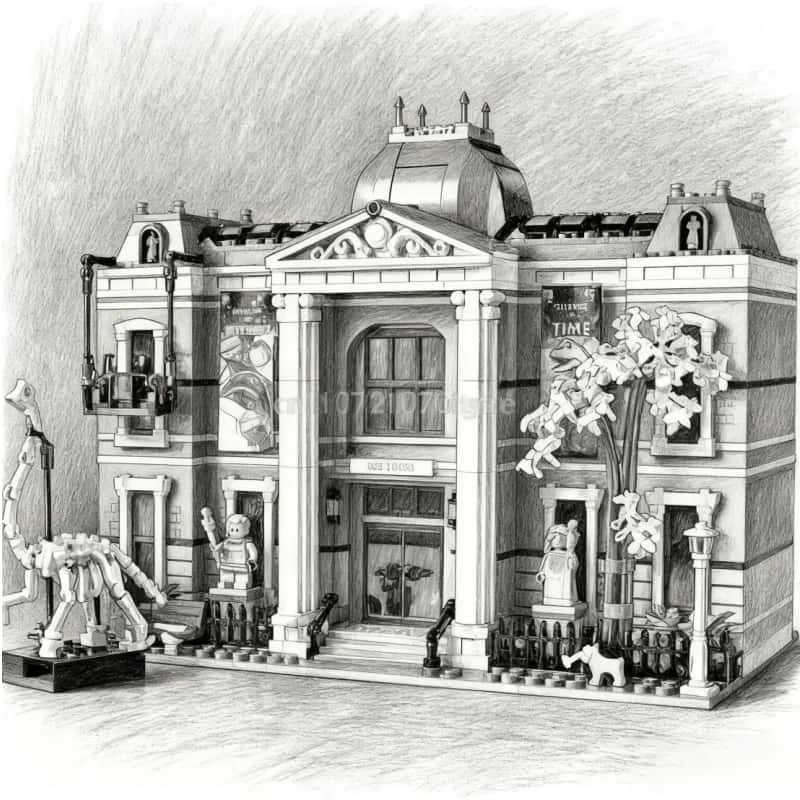 

2025 Natural History Museum Building Block Model Assembly Technology Building Block Series Toys Children Adult Christmas Gifts