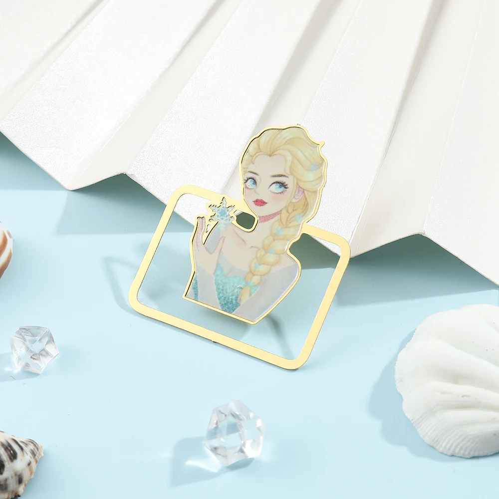 Cinderella Elsa Mermaid Bookmark Aurora Beauty and the Beast Princess Jasmine Bookmark Page Mark Learning Supplies Girls Gifts
