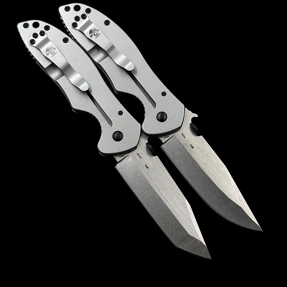 Pisau Lipat Emerson 6034 CQC-6K 7K G10 Pegangan 8Cr14MoV Pisau Luar Ruangan Berkemah Berburu Saku Alat EDC Pisau