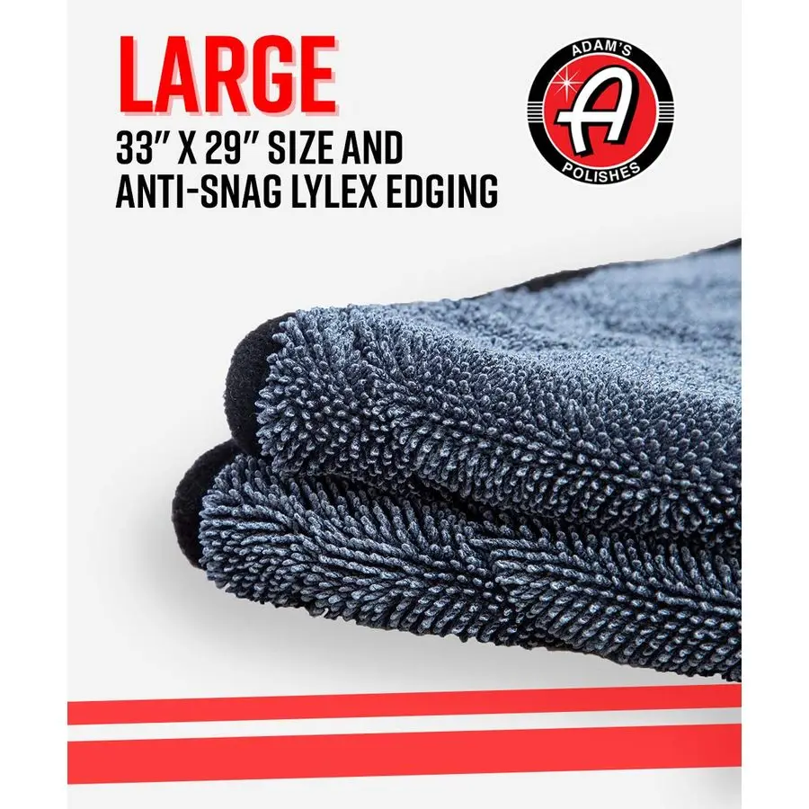 Toalha de secagem de pelúcia Jumbo Polishes 33 x 29 polegadas 1500 GSM microfibra absorvente 1 pacote, branco