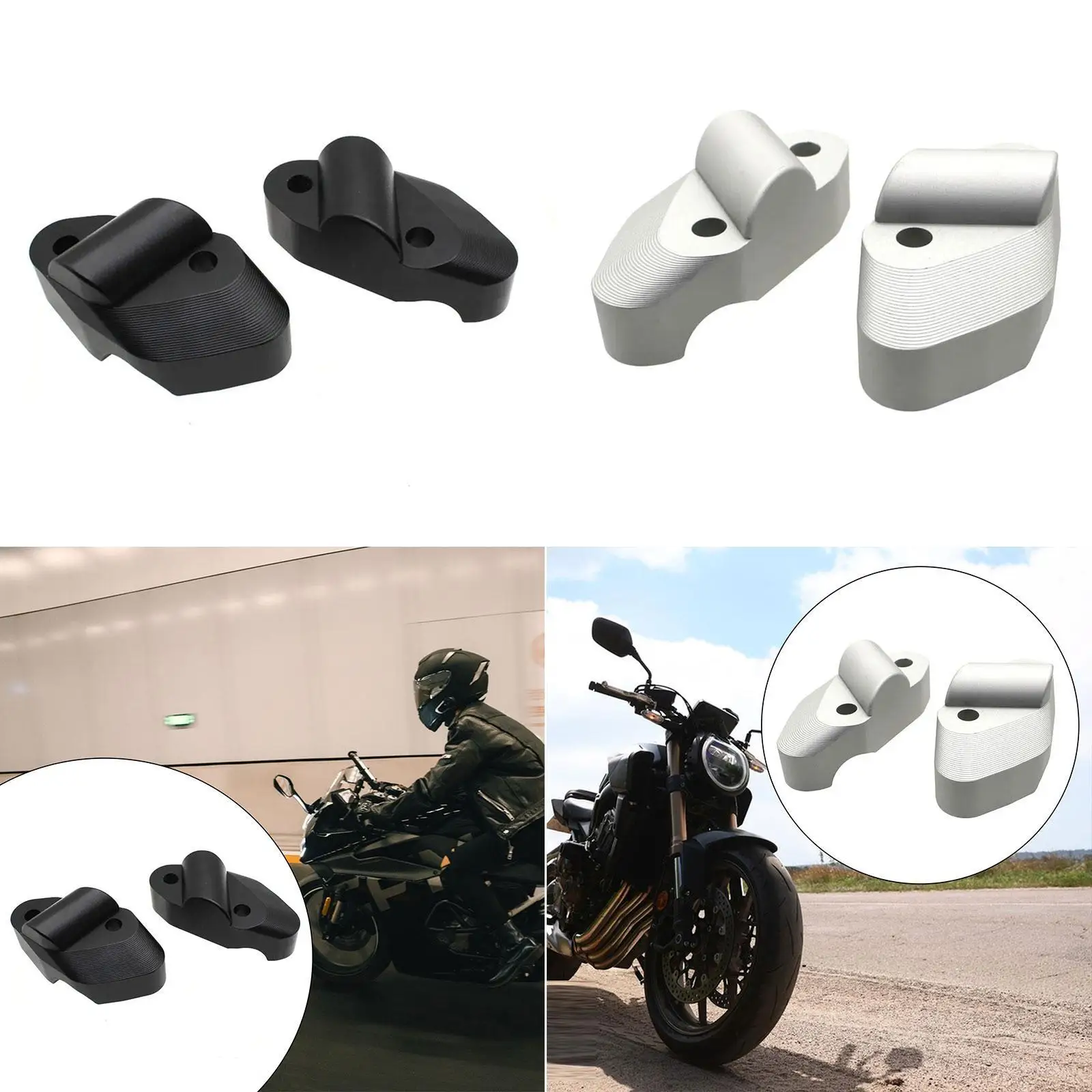 

Handlebar Riser,Handlebar Clamp,Back Move Mount Adapter,Stable Performance Assembly,Durability Handle Bar Riser,Mount Clamp