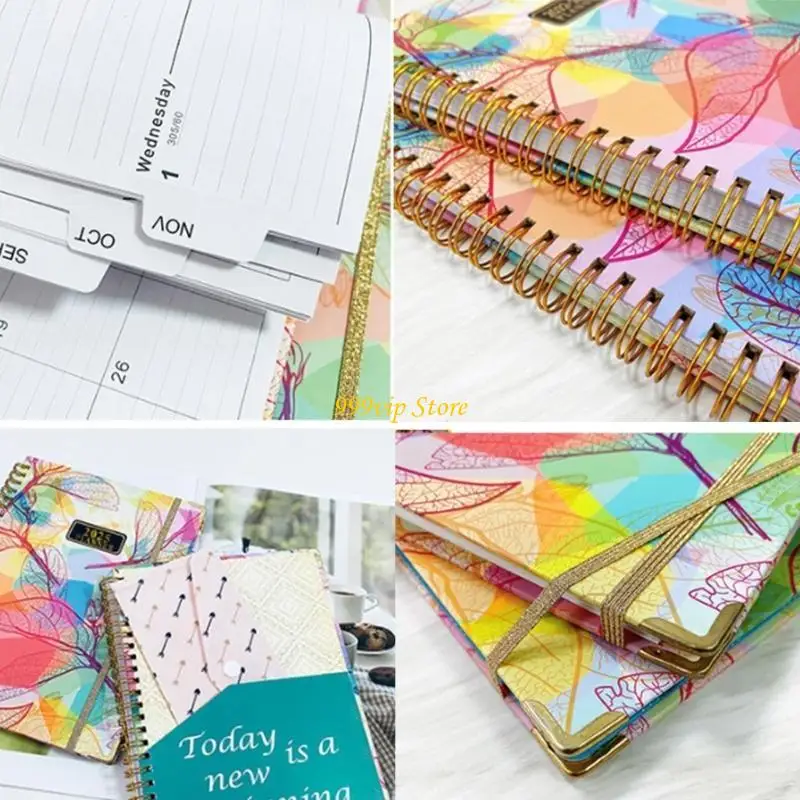 C90C 2025 Planer Spirals Binding Weekly Planer Jan 2025 Dez. 2025 Montischer Planer